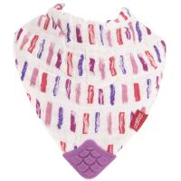 Nuby 3Pk Muslin Bandana Teeth Bib Butterfly Flowers Pink Strip 3