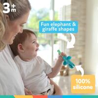 Nuby 2Pc Elephant N Giraffe Tube Se Combo Set 4