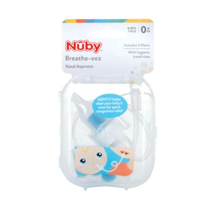 Nuby Portable Breathe-Eez Nasal Aspirator With Hygienic Cover