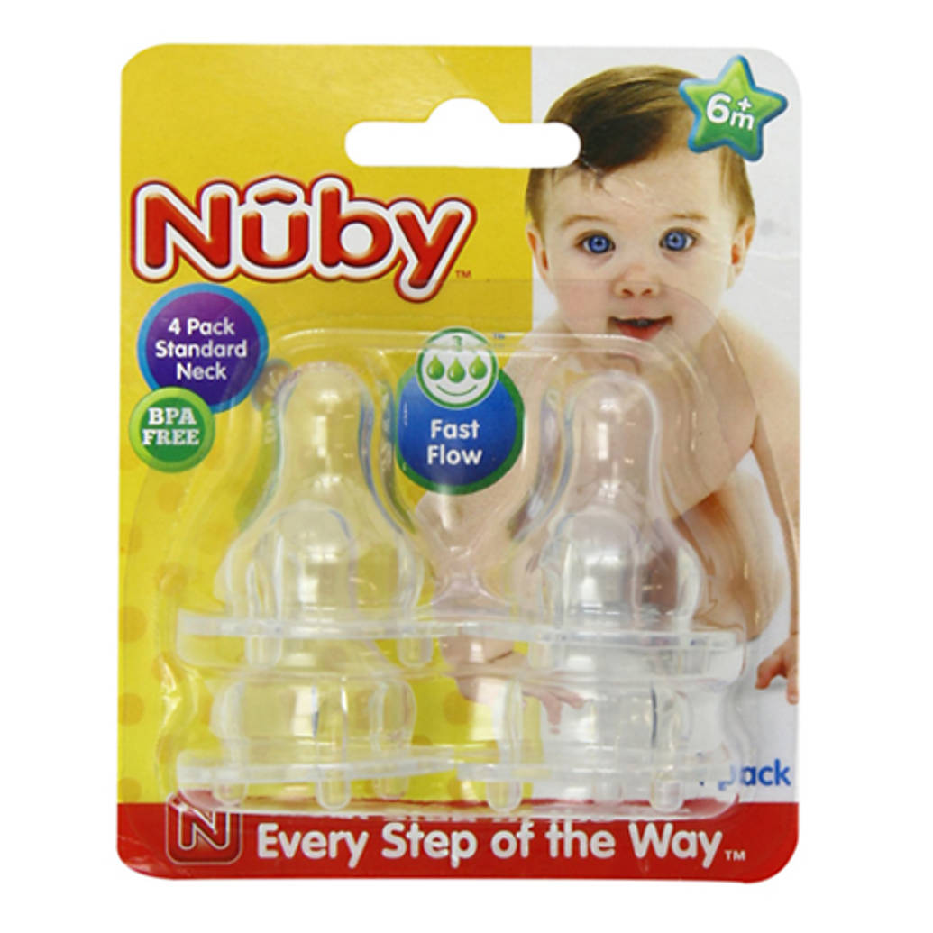 Nuby Silicone Nipples 4pk