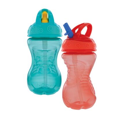 2PK 10OZ.FLIP-TIP HARD STRAW 2PK. 10OZ. SUPER STRAW GRIPPER