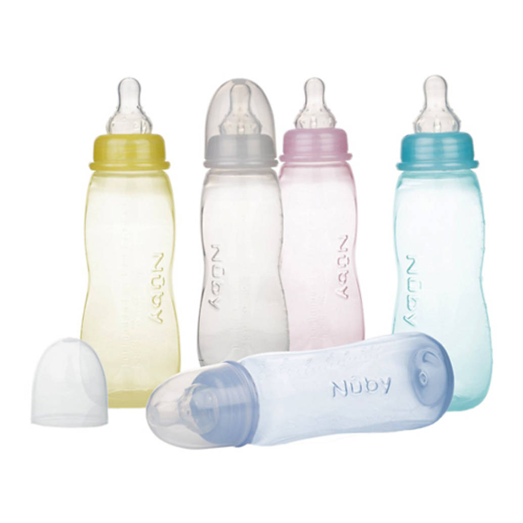 Nuby 8oz Tinted Feeding Nurser Bottle