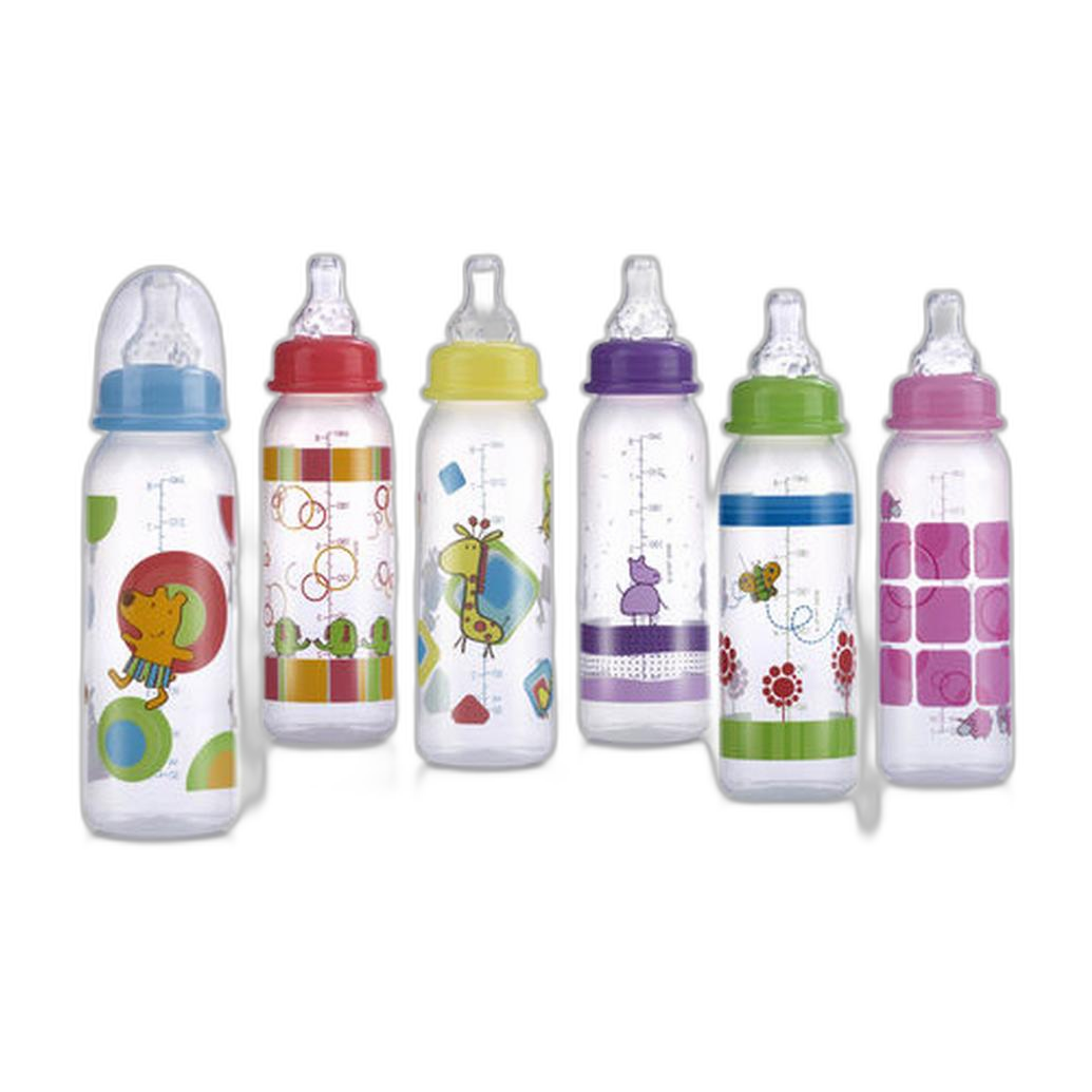 Nuby 8oz Clear Leak-Proof Bottle
