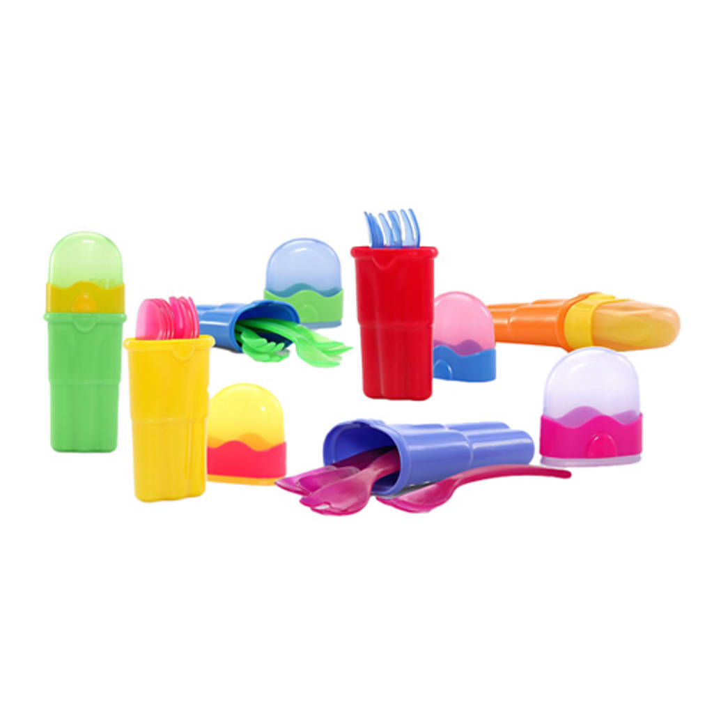 nuby 9pc Multi Pk Fork and Spoon Set