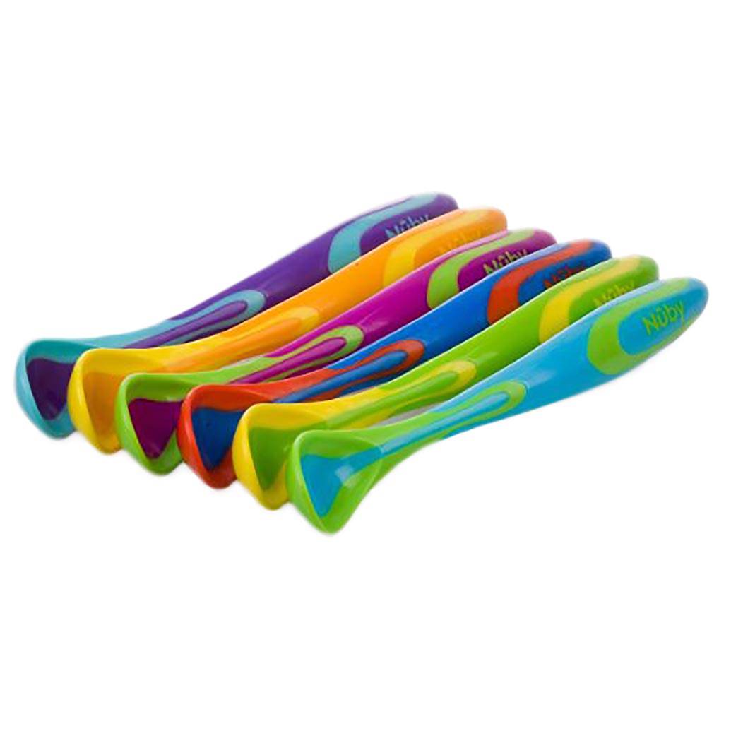 6PK FUN FEEDING SPOON 6PK SPOON W/ HEAT SENSITIVE