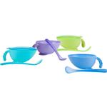 FEEDING BOWL W/ LID AND SPOON 2PK. SNACK KEEPER 0