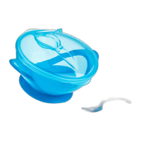 Suction Bowl w/Spoon and Lid 4pk Toddler Snack Combo 1