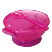 Suction Bowl w/Spoon and Lid 4pk Toddler Snack Combo 7
