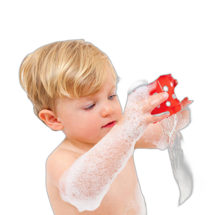 5pk Stackable Bath Cups 16pc Bath Tub Foam Animal