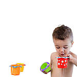 5pk Stackable Bath Cups 16pc Bath Tub Foam Animal 4