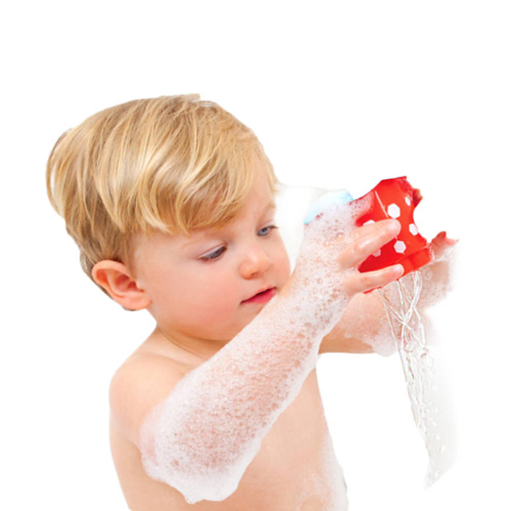 5pk Stackable Bath Cups 16pc Bath Tub Foam Animal