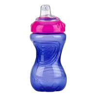 Nuby 10oz No Spill Cup with Soft Spout and Easy Grip Handles 2pk 4