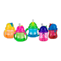Nuby 8oz 2 Handle Straw Cup 0