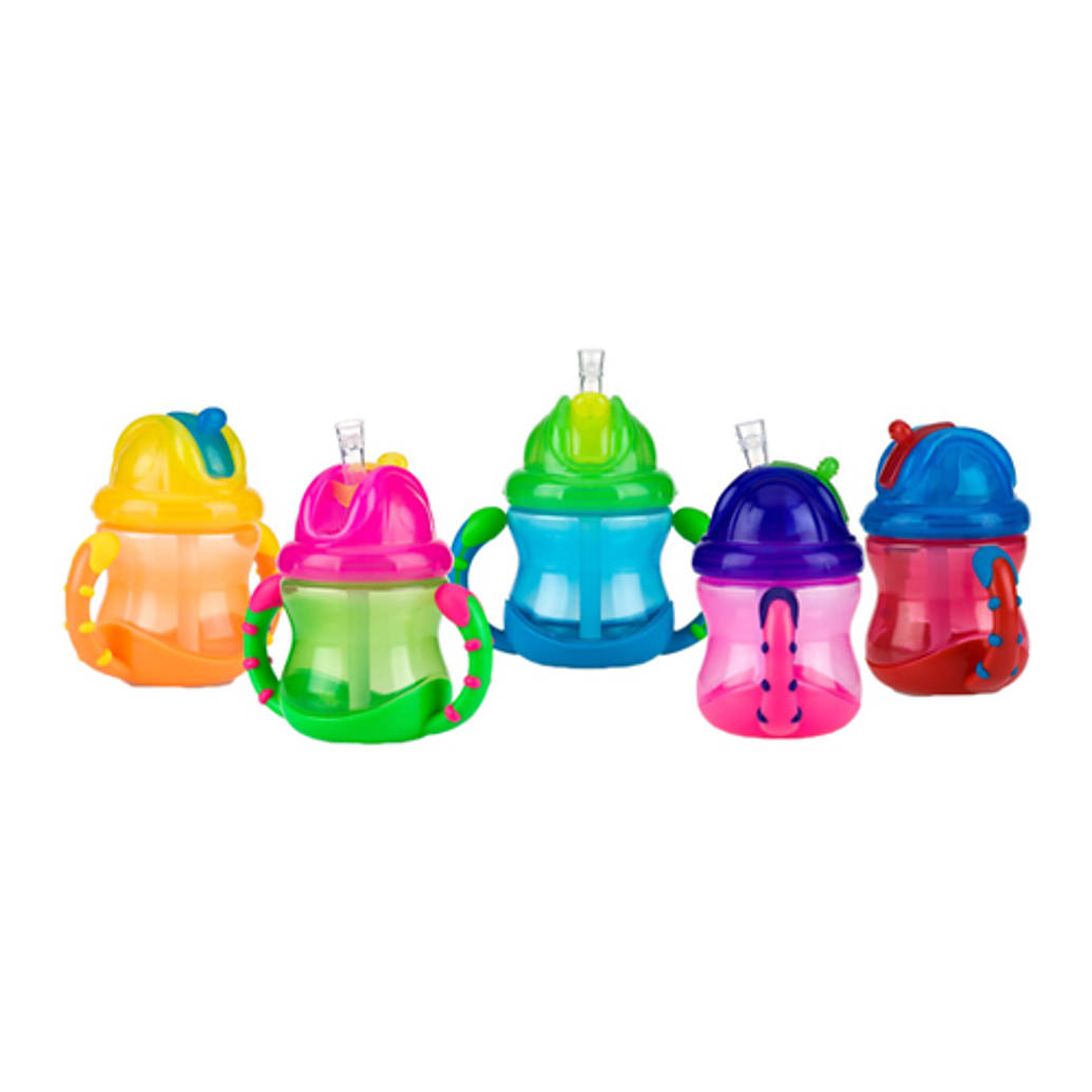 Nuby 8oz 2 Handle Straw Cup