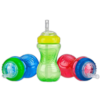 3PK. 10OZ THIN SOFT STRAW CUP 2PK. 8OZ 2 HANDLE STRAW CUP