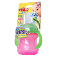 8OZ. 2 HANDLE STRAW CUP 3 STAGE NO-SPILL CUP 4
