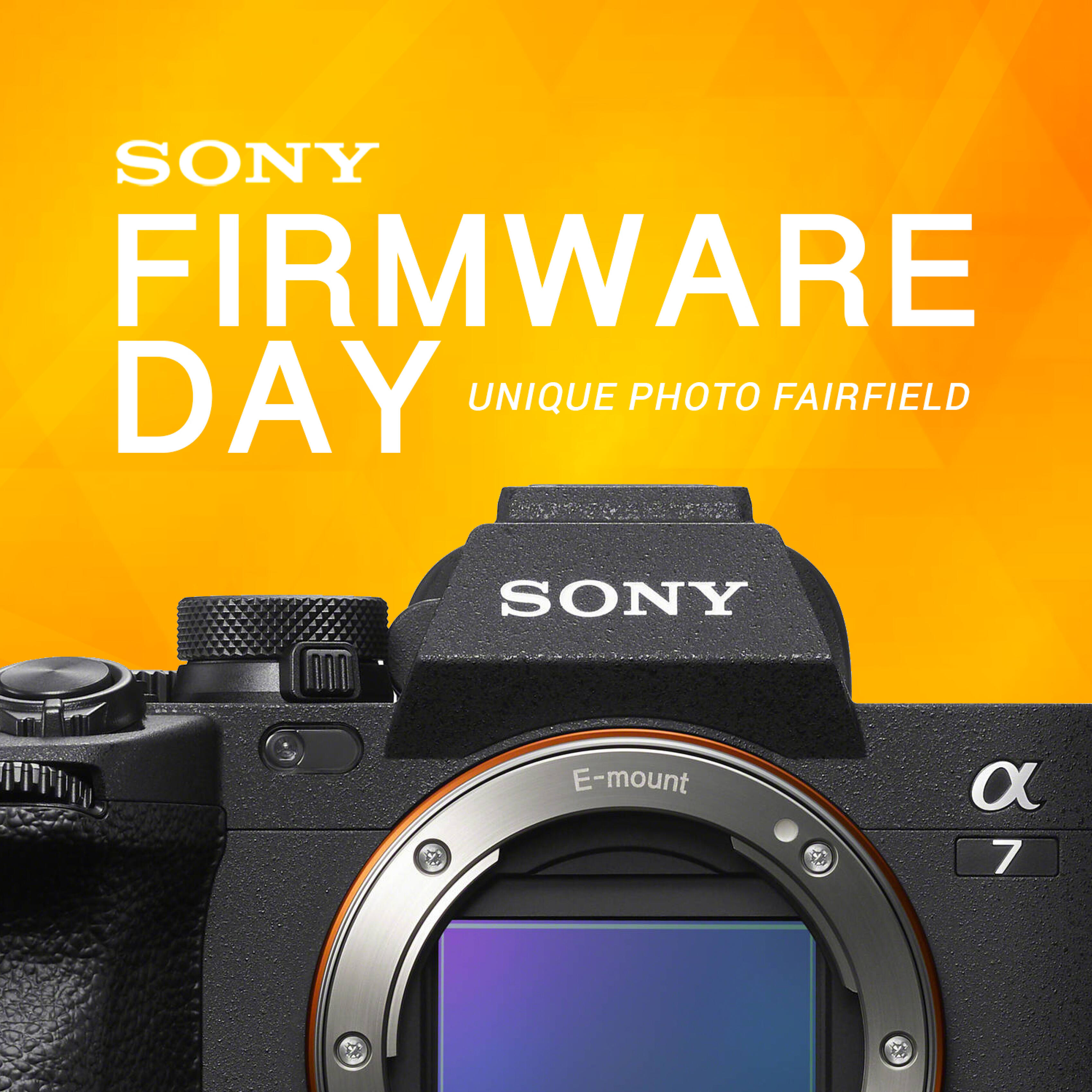 *FREE RSVP* Sony Firmware Day at Unique Photo