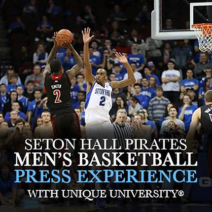 Capture the Seton Hall Pirates Mens Basketball (Press Experience)