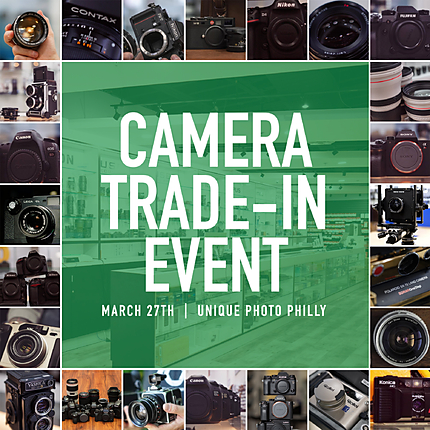 *FREE RSVP* Camera Trade-in Event at Unique Photo (Philly)