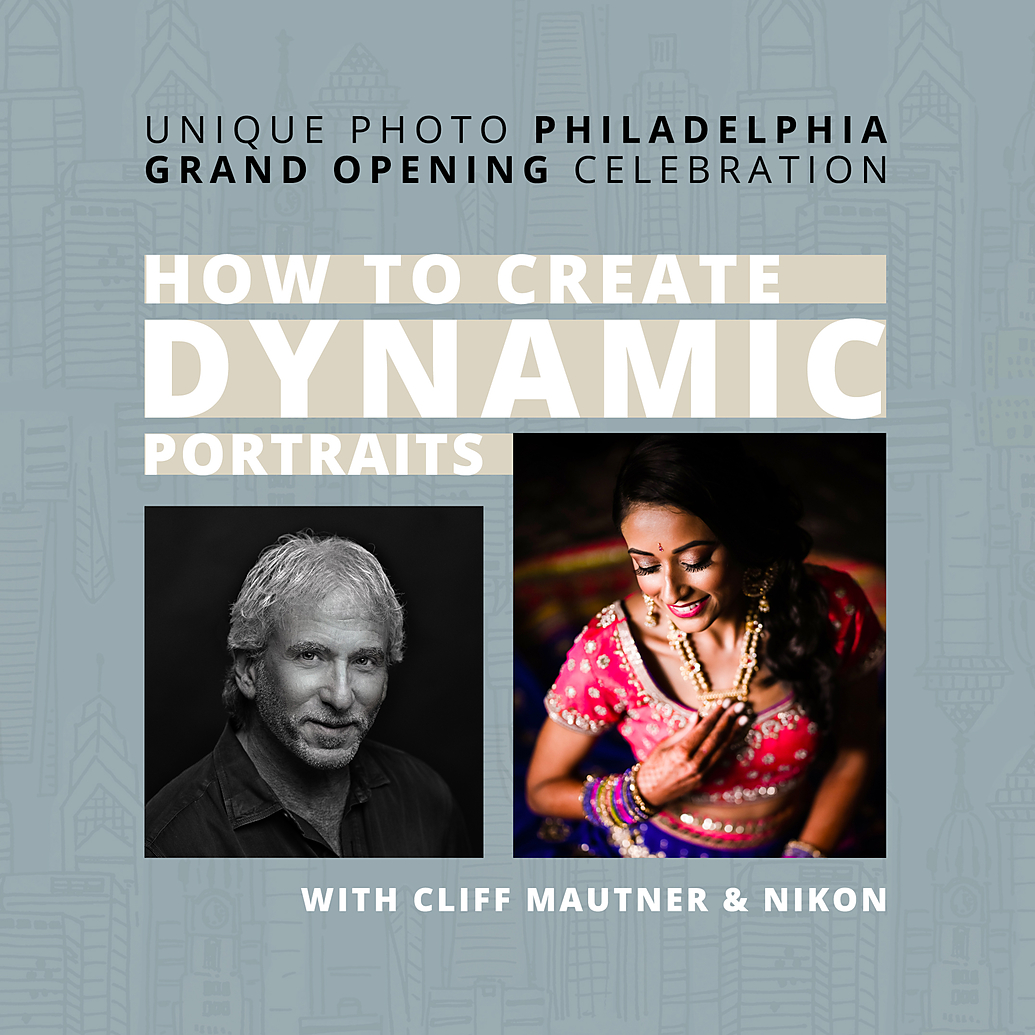 How to Create Dynamic Portraits with Cliff Mautner and Nikon (Philly)