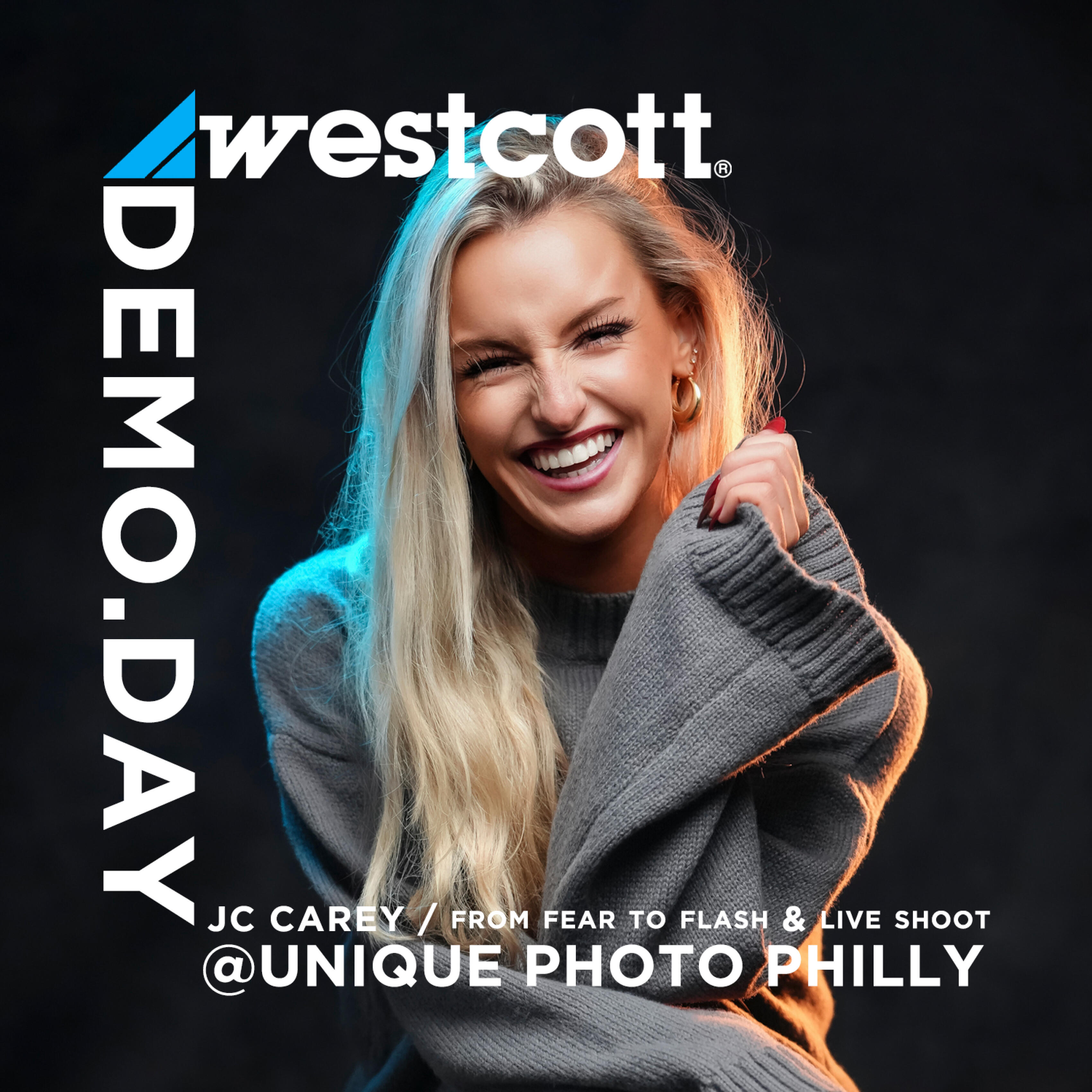 Westcott Demo Day: From Fear to Flash and Live Shoot with JC Carey (Philly)