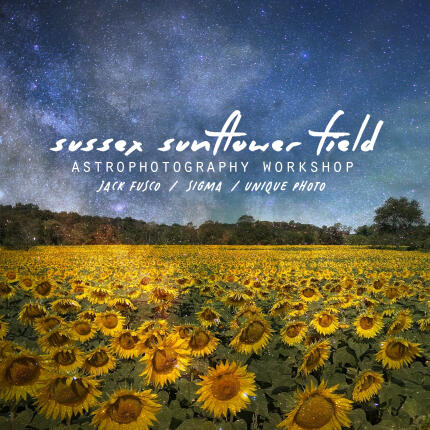 Sussex Sunflower Field Astrophotography Workshop with Jack Fusco (Sigma)