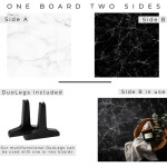 V-Flat World 24x24in Duo-Board Background (Onyx Marble/Alpine Marble) 1