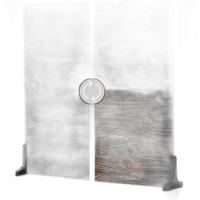 V-Flat World 24x24in Duo-Board Background (Vintage Oak/Ink Hardwood) 0