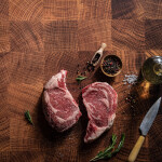 V-Flat World 24x24in Duo-Board Background (Aged Cutting/Butchers Board) 2