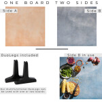 V-Flat World 24x24in Duo-Board Background (Coral Wash/ 90s Blues) 1