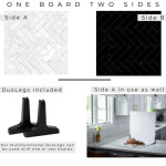 V-Flat World 24x24in Duo-Board Background (Zigzag Marble White/Black) 1