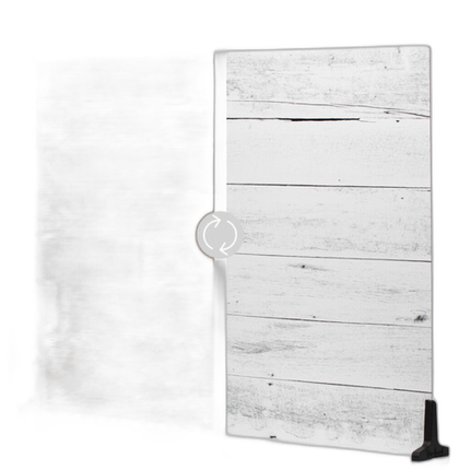 V-Flat World 30X40in Duo-Board Background (Whitewash/Hickory Planks)
