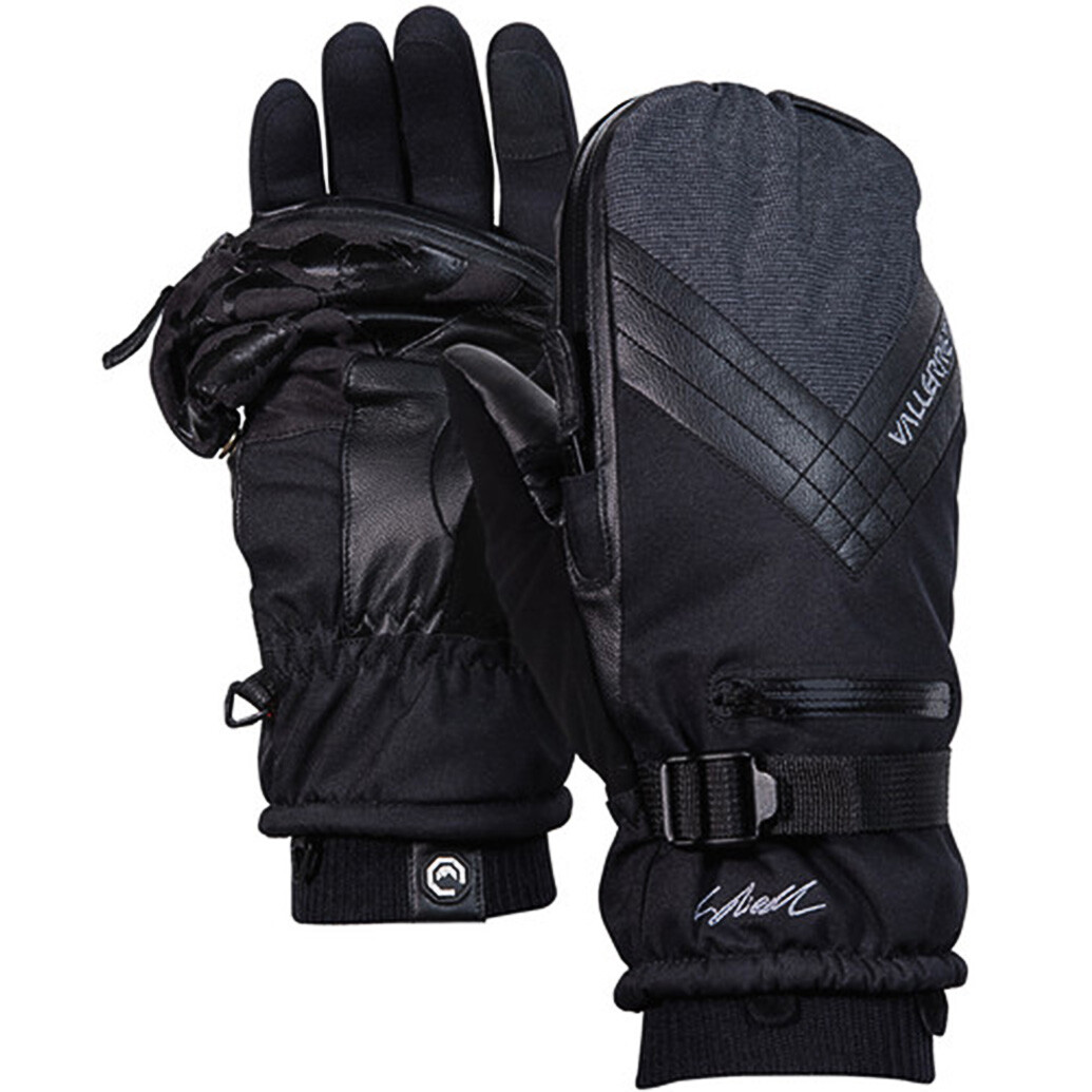 Vallerret Skadi Zipper Mitt PSP Black - Medium
