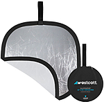 Westcott Illuminator Collapsible 2-in-1 Silver/White Bounce Reflector 22in 1
