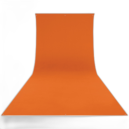 Westcott Wrinkle-Resistant Backdrop - Tiger Orange (9ft x 20ft)