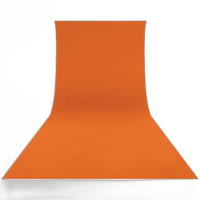Westcott Wrinkle-Resistant Backdrop - Tiger Orange (9ft x 20ft) 0