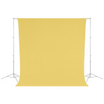 Westcott Wrinkle-Resistant Backdrop - Canary Yellow (9ft x 10ft) 1
