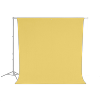 Westcott Wrinkle-Resistant Backdrop - Canary Yellow (9ft x 10ft) 1