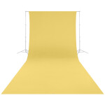 Westcott Wrinkle-Resistant Backdrop - Canary Yellow (9ft x 20ft) 1