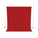 Westcott Wrinkle-Resistant Backdrop - Scarlet Red (9ft x 10ft) 1