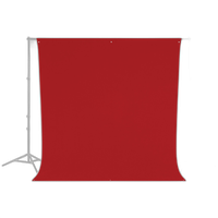 Westcott Wrinkle-Resistant Backdrop - Scarlet Red (9ft x 10ft) 1