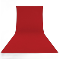 Westcott Wrinkle-Resistant Backdrop - Scarlet Red (9ft x 20ft) 0