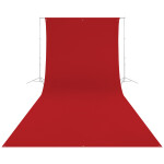 Westcott Wrinkle-Resistant Backdrop - Scarlet Red (9ft x 20ft) 1