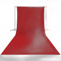 Westcott Wrinkle-Resistant Backdrop - Scarlet Red (9ft x 20ft) 1