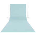 Westcott Wrinkle-Resistant Backdrop - Pastel Blue (9ft x 20ft) 1