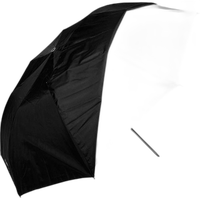 Westcott 43Inch Optical White Satin Umbrella W/Removable Black Cover 0