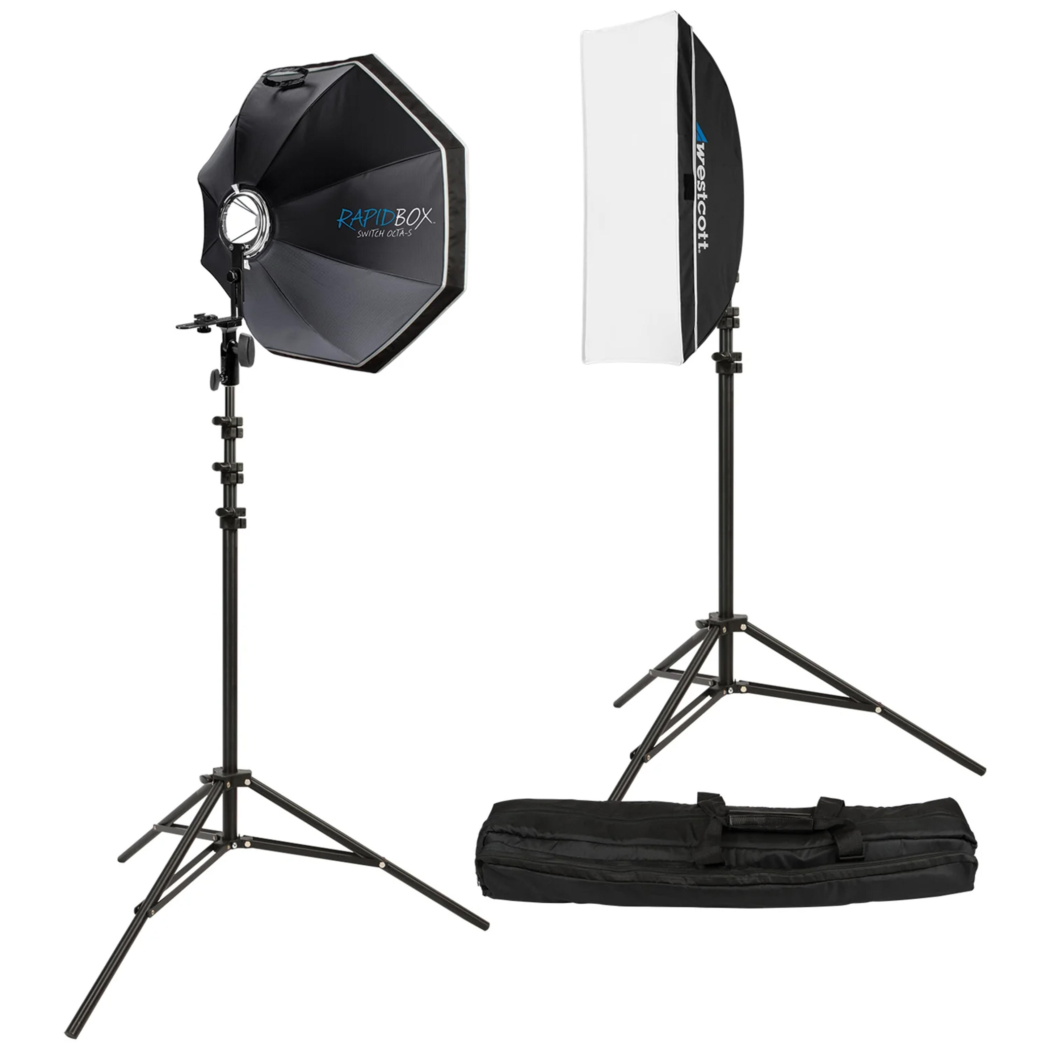 Westcott Rapid Box Switch 2-Light Round Head Speedlite Kit