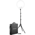 Westcott 18in Bi-Color LED Ring Light Kit with Batteries and Stand 0