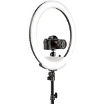 Westcott 18in Bi-Color LED Ring Light Kit with Batteries and Stand 1