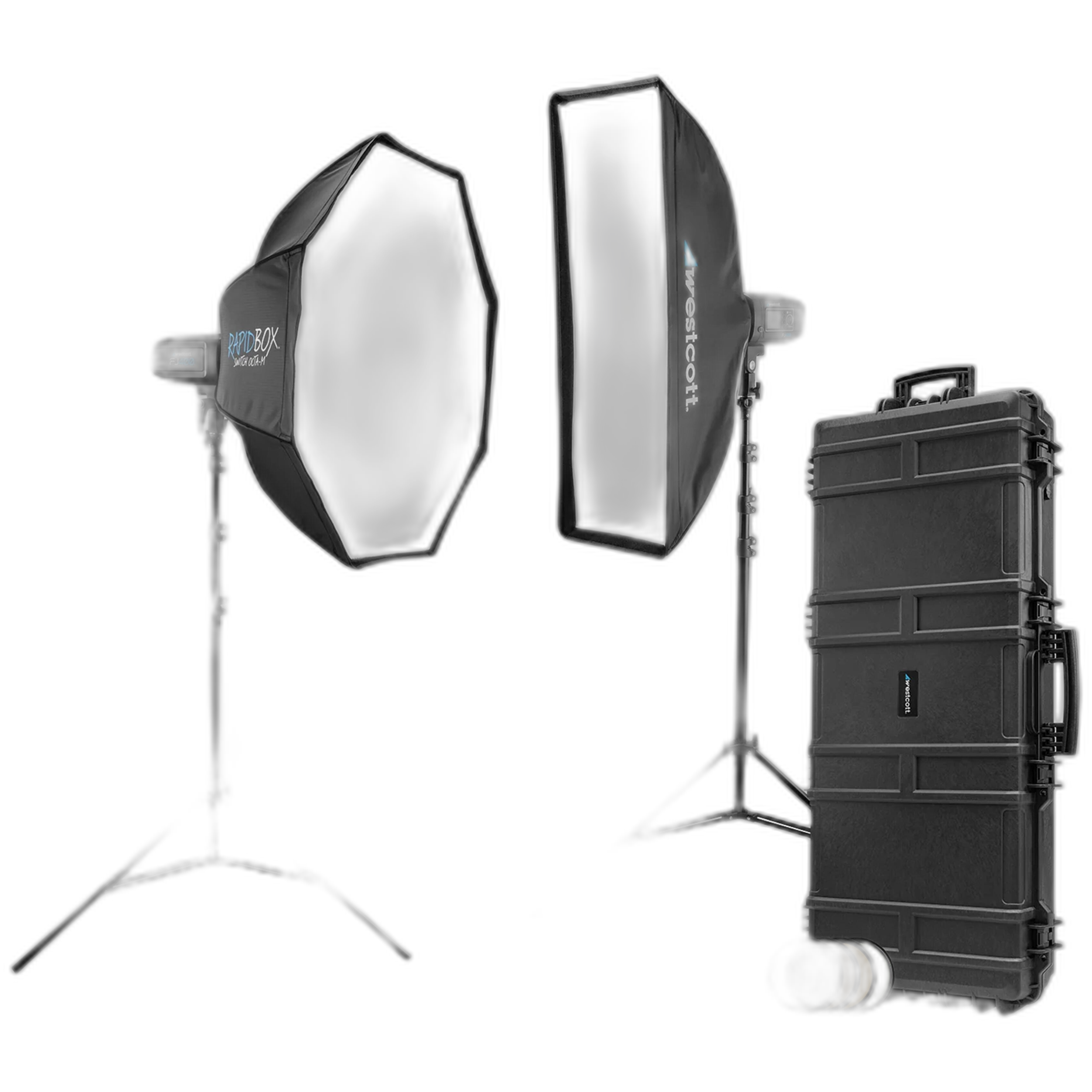 Westcott FJ400 Strobe 2-Light Location Hard Case Kit with FJ-X3 M Universal